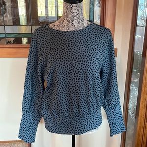 Ann Taylor Print Sweatshirt- Medium NWT